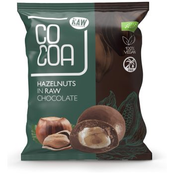 ORZECHY LASKOWE W SUROWEJ CZEKOLADZIE BIO 70 g - COCOA