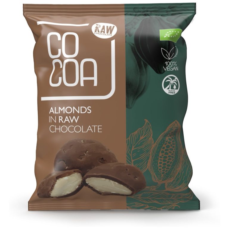 MIGDAŁY W SUROWEJ CZEKOLADZIE BIO 70 g - COCOA