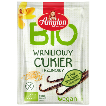 CUKIER Z WANILIĄ BOURBON BEZGLUTENOWY BIO 20 g - AMYLON