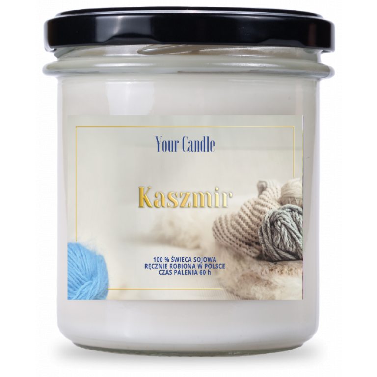 ŚWIECA SOJOWA ZAPACHOWA KASZMIR 300 ml - YOUR CANDLE