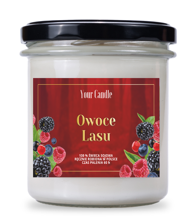 ŚWIECA SOJOWA ZAPACHOWA OWOCE LASU 300 ml - YOUR CANDLE