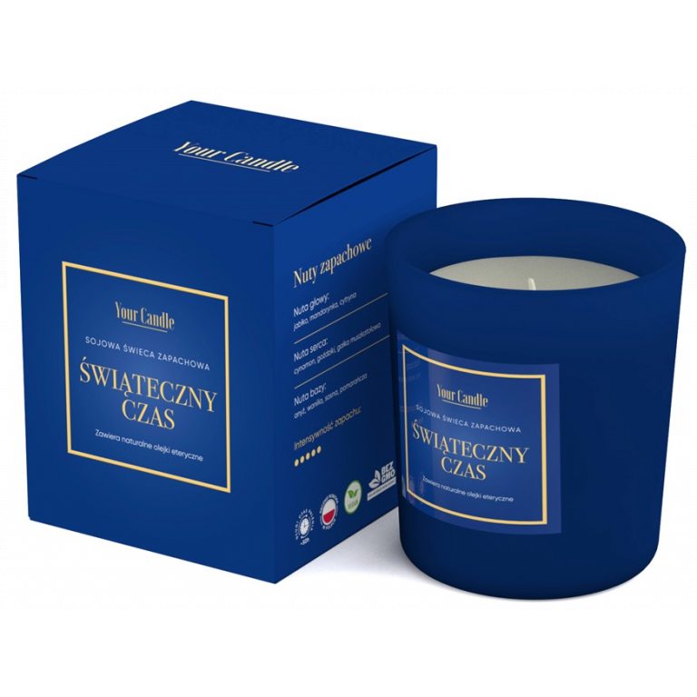 ŚWIECA SOJOWA ZAPACHOWA ŚWIĄTECZNY CZAS 210 ml - YOUR CANDLE (PRODUKT SEZONOWY)