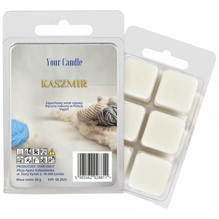 WOSK ZAPACHOWY SOJOWY KASZMIR (6 x 10 g) 60 g - YOUR CANDLE