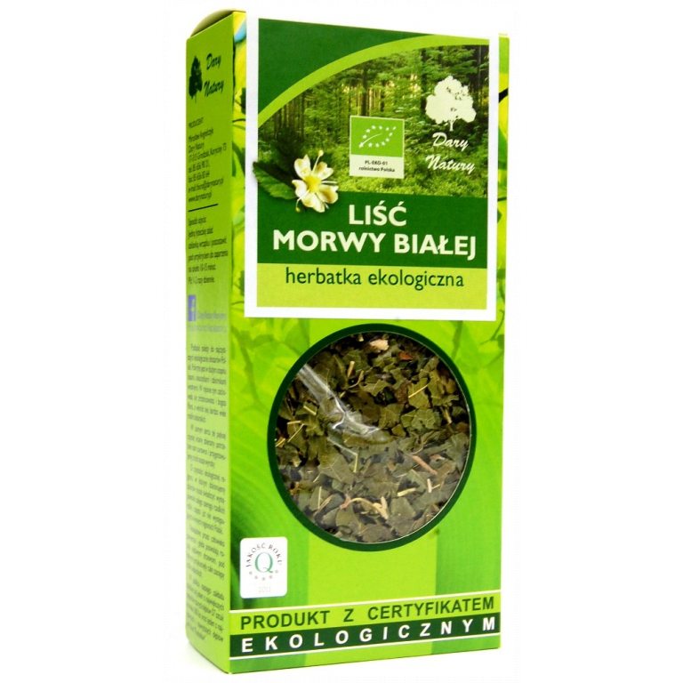 HERBATKA LIŚĆ MORWY BIAŁEJ BIO 50 g - DARY NATURY