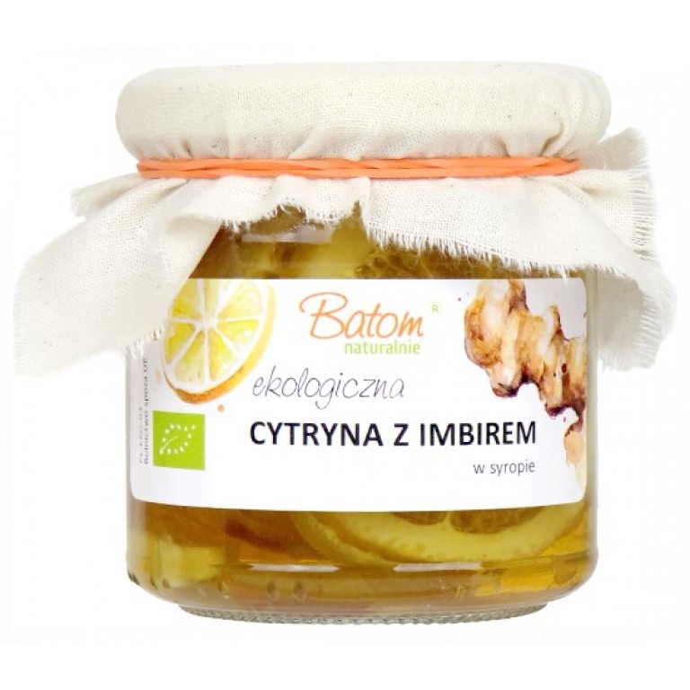 CYTRYNA Z IMBIREM W SYROPIE BIO 220 g - BATOM