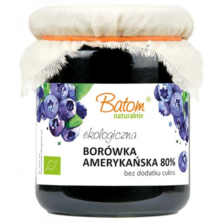 BORÓWKA AMERYKAŃSKA 80 %  BIO 260 g - BATOM