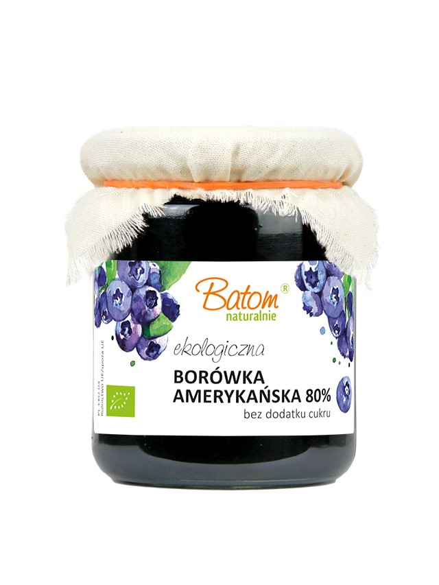 BORÓWKA AMERYKAŃSKA 80 %  BIO 260 g - BATOM