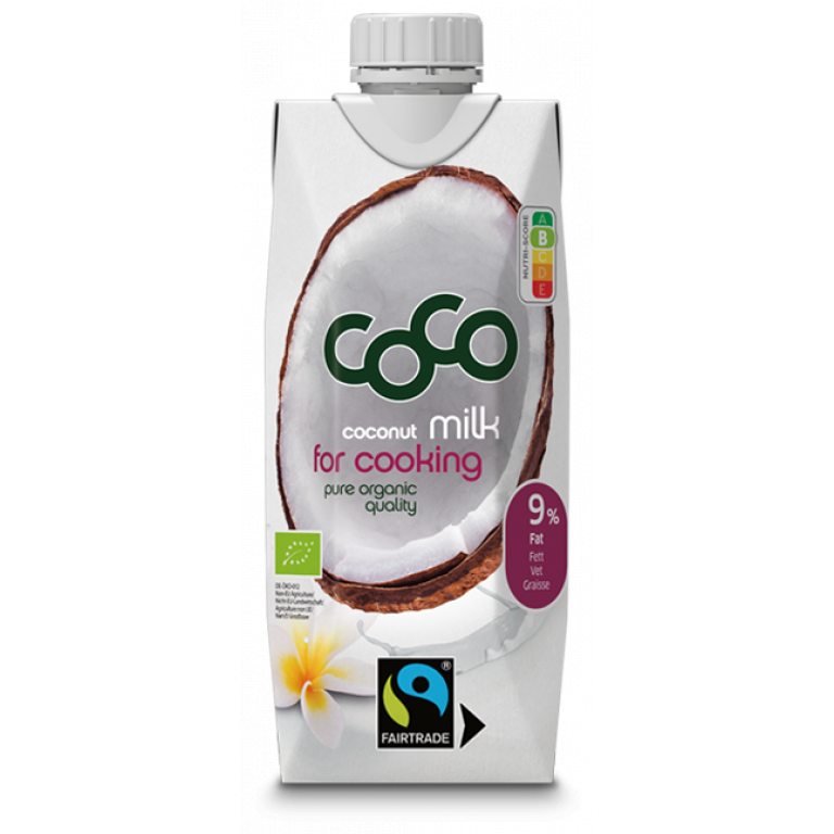 COCONUT MILK - NAPÓJ KOKOSOWY DO GOTOWANIA BEZ DODATKU CUKRÓW BIO 500 ml - COCO (DR MARTINS)