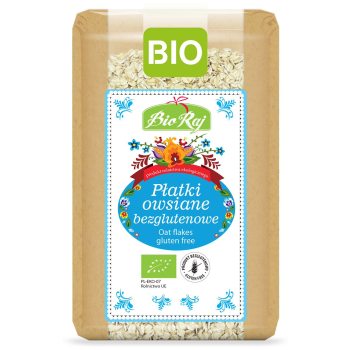 PŁATKI OWSIANE BEZGLUTENOWE BIO (POLSKA) 350 g - BIO RAJ