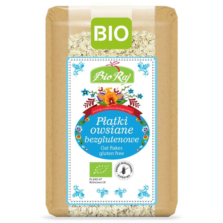 PŁATKI OWSIANE BEZGLUTENOWE BIO (POLSKA) 350 g - BIO RAJ