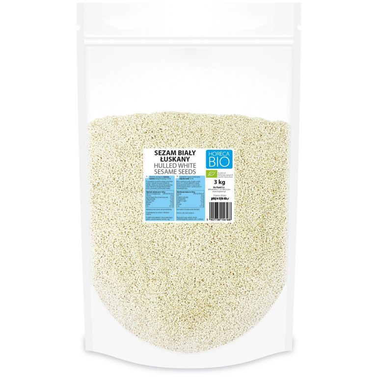 SEZAM BIAŁY ŁUSKANY BIO 3 kg - HORECA (BIO PLANET)