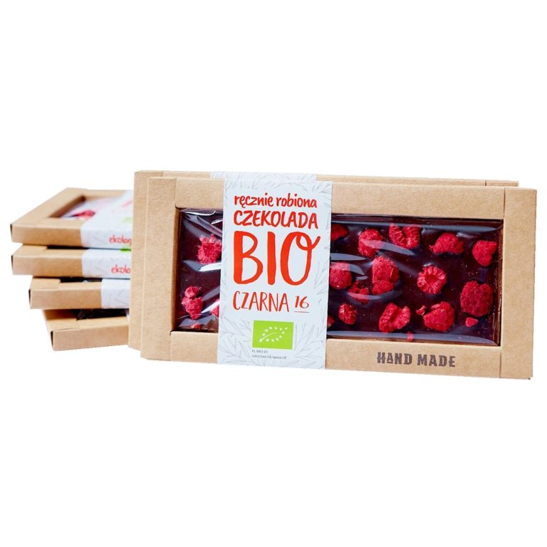 CZEKOLADA DESEROWA Z MALINAMI BIO 53 g - CUKIERNIA STAROPOLSKA