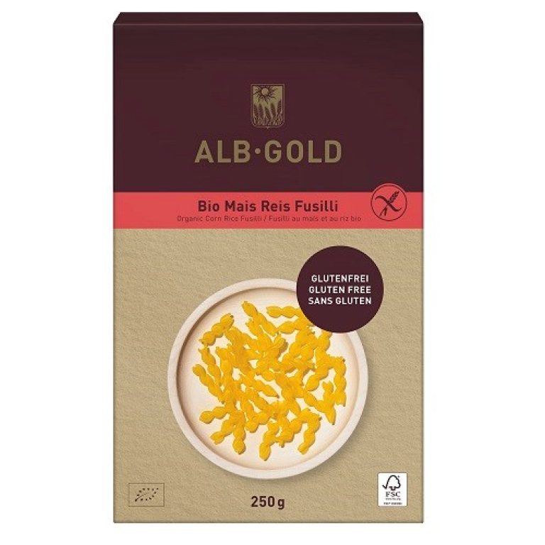 MAKARON (KUKURYDZIANO - RYŻOWY) ŚWIDERKI BEZGLUTENOWY BIO 250 g - ALB-GOLD