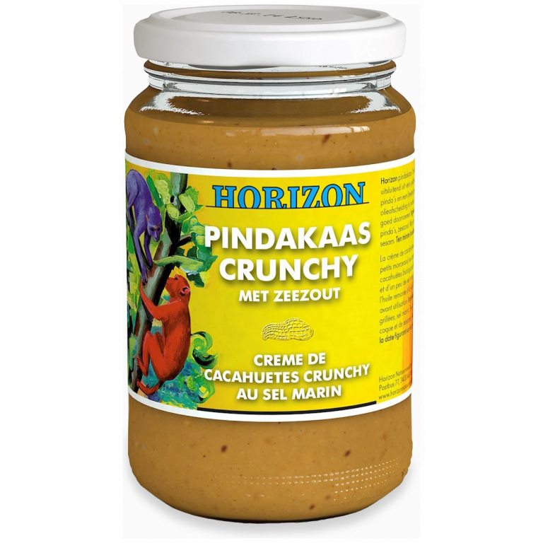 KREM Z ORZESZKÓW ZIEMNYCH CRUNCHY Z SOLĄ MORSKĄ BIO 350 g - HORIZON