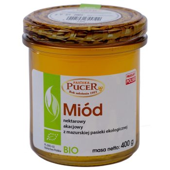 MIÓD AKACJOWY  BIO 400 g - PASIEKA PUCER