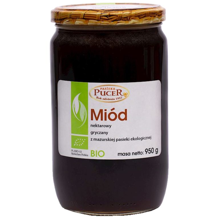 MIÓD GRYCZANY BIO 950 g - PASIEKA PUCER