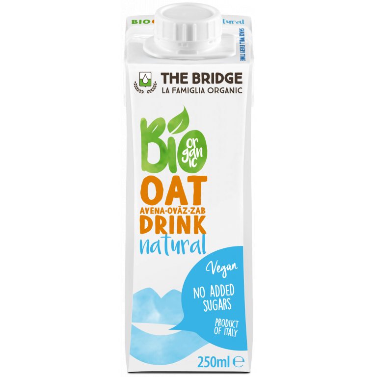 NAPÓJ OWSIANY NATURALNY BEZ DODATKU CUKRÓW BIO 250 ml - THE BRIDGE