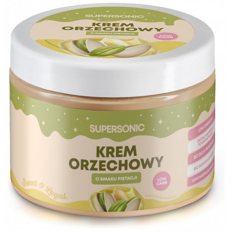 KREM ORZECHOWY Z PISTACJAMI 250 g - SUPERSONIC