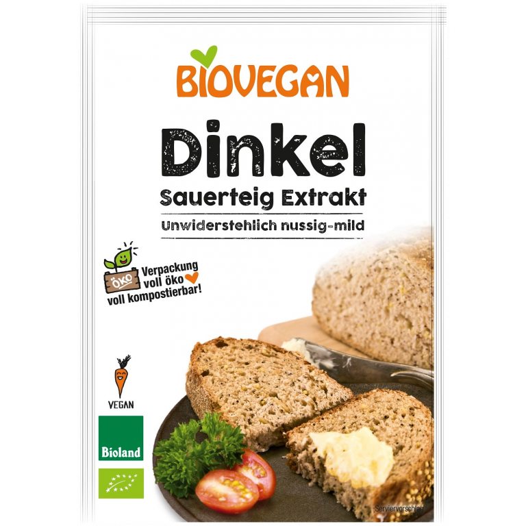 ZAKWAS CHLEBOWY ORKISZOWY W PROSZKU BIO 30 g - BIOVEGAN