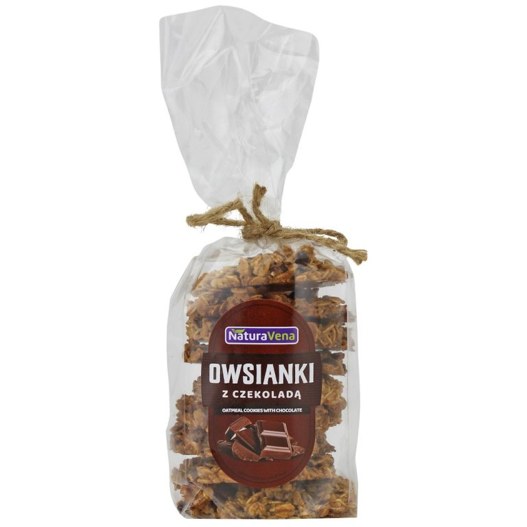 CIASTKA OWSIANKI Z CZEKOLADĄ 175 g - NATURAVENA