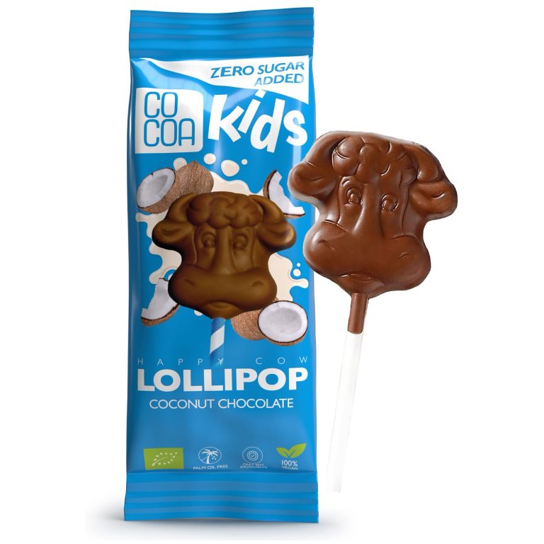 LIZAK Z CZEKOLADY KOKOSOWEJ BEZ DODATKU CUKRÓW BIO 15 g - COCOA