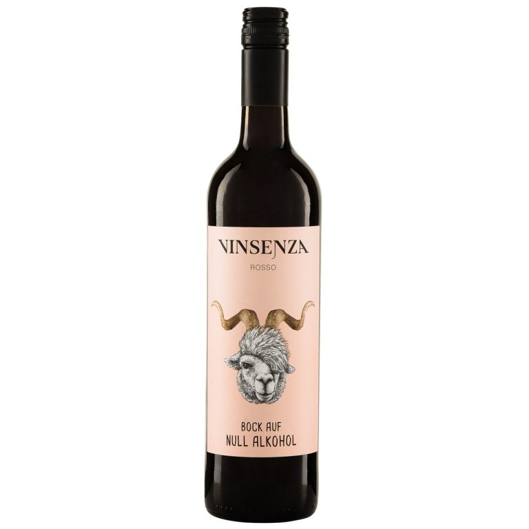 WINO BEZALKOHOLOWE ROSSO CZERWONE SŁODKIE BIO 750 ml - VINSENZA