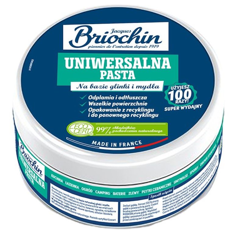 PASTA UNIWERSALNA NA BAZIE GLINKI I MYDŁA ECO 300 g - BRIOCHIN