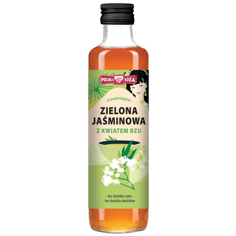 HERBATA ZIELONA JAŚMINOWA Z KWIATEM BZU 250 ml - POLSKA RÓŻA