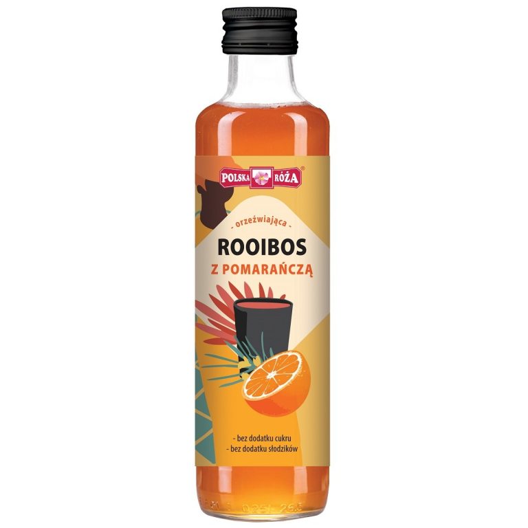 HERBATKA ROOIBOS Z POMARAŃCZĄ 250 ml - POLSKA RÓŻA