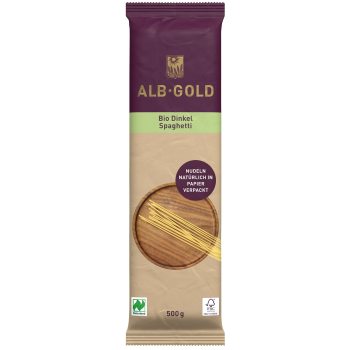 MAKARON (ORKISZOWY) SPAGHETTI BIO 500 g - ALB-GOLD