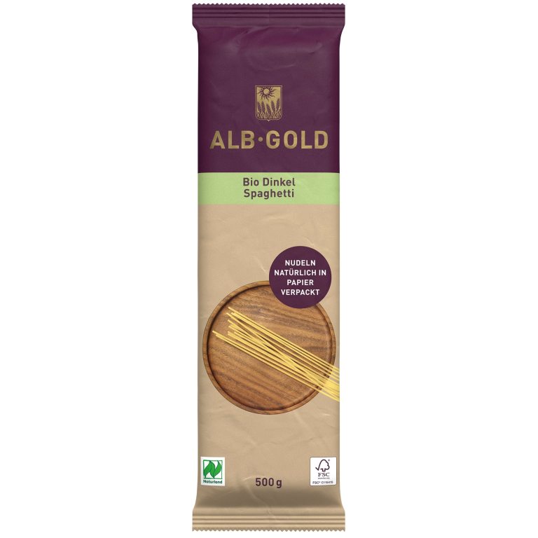 MAKARON (ORKISZOWY) SPAGHETTI BIO 500 g - ALB-GOLD