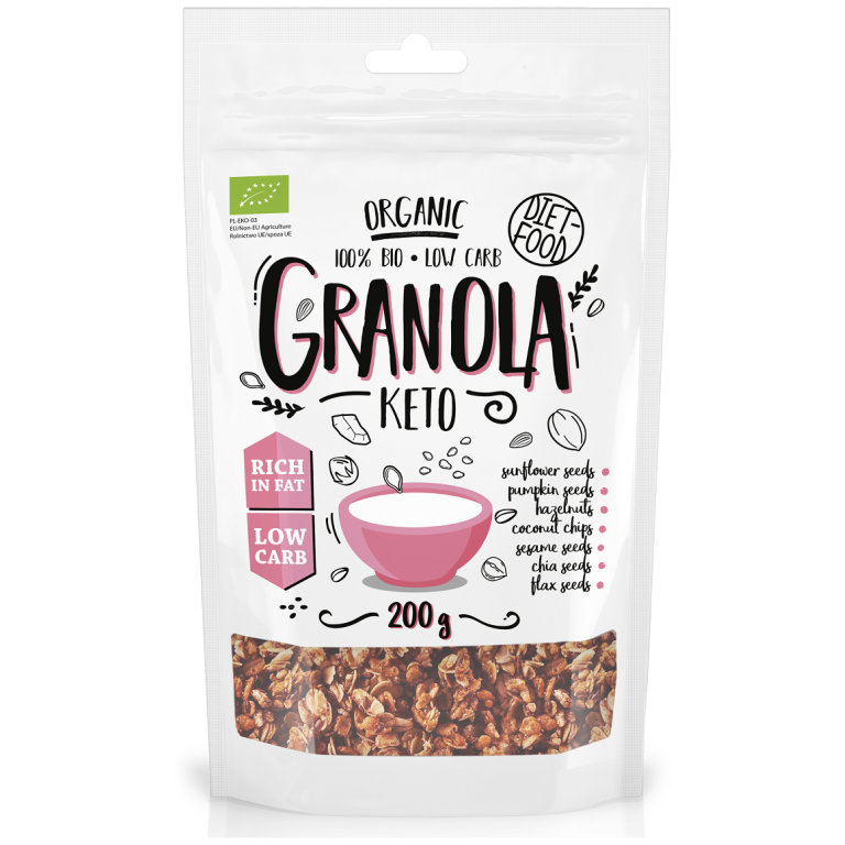GRANOLA KETO BIO 200 g - DIET-FOOD