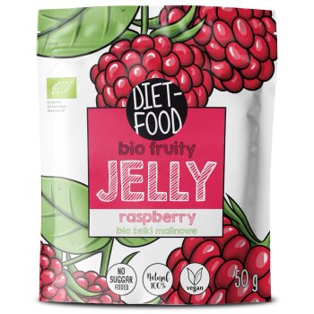 ŻELKI MALINOWE BEZ ŻELATYNY BIO 50 g - DIET-FOOD