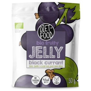 ŻELKI CZARNA PORZECZKA BEZ ŻELATYNY BIO 50 g - DIET-FOOD