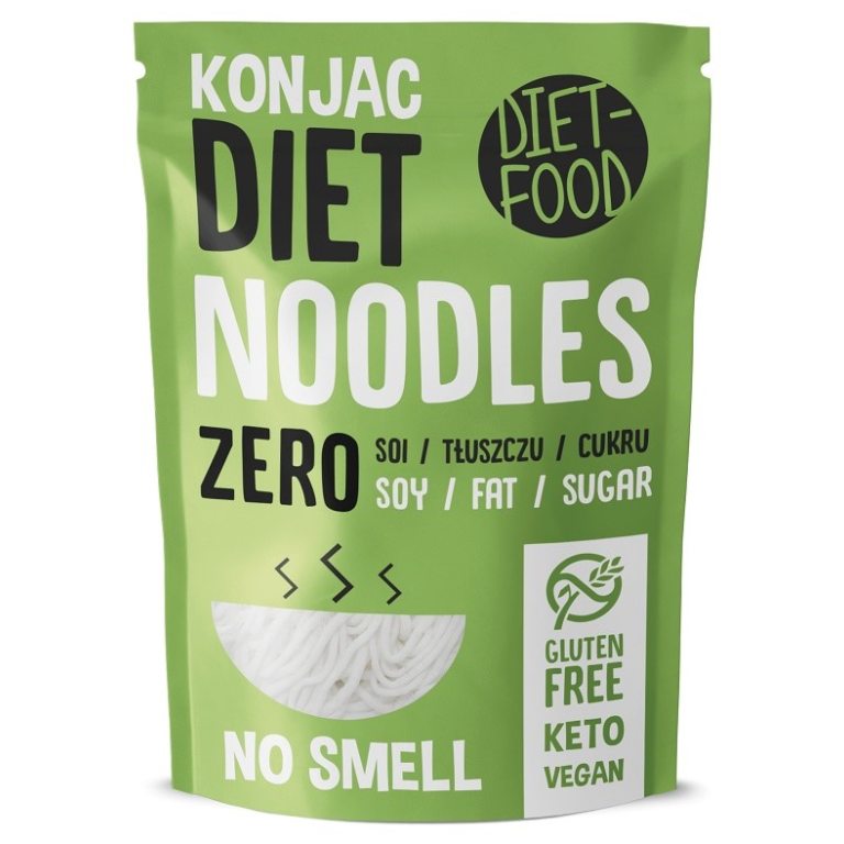 MAKARON (KONJAC) NOODLE BEZGLUTENOWY 270 g (200 g) - DIET-FOOD