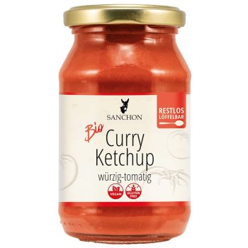 KETCHUP CURRY BEZGLUTENOWY BIO 250 ml - SANCHON