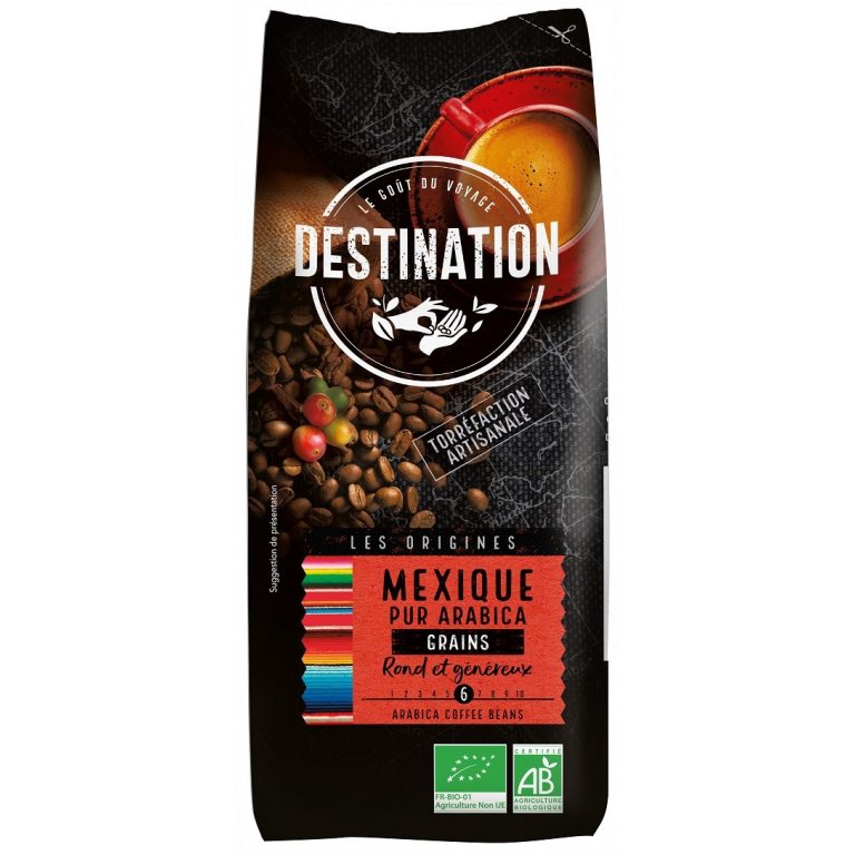 KAWA ZIARNISTA ARABICA 100 % MEKSYK FAIR FOR LIFE BIO 1 kg - DESTINATION