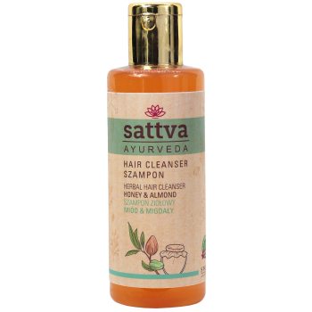 SZAMPON ZIOŁOWY DO WŁOSÓW MIÓD I MIGDAŁY 210 ml - SATTVA