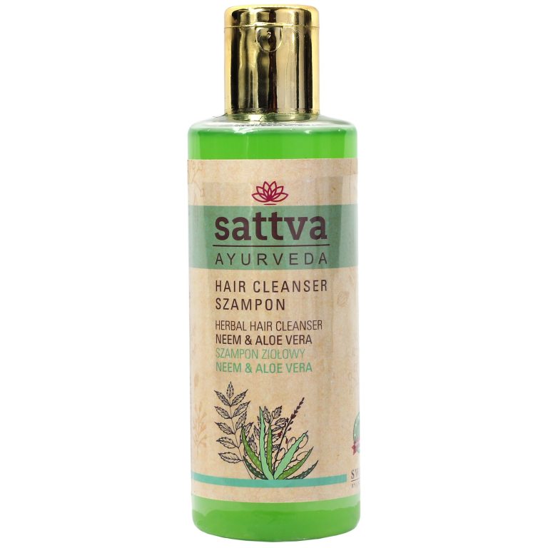 SZAMPON DO WŁOSÓW ZIOŁOWY NEEM I ALOES 210 ml - SATTVA (AYURVEDA)