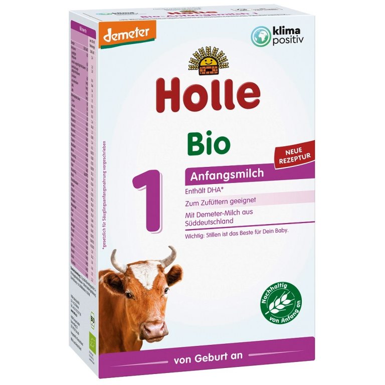 MLEKO KROWIE 1 NASTĘPNE DLA NIEMOWLĄT PO 6 MIESIĄCU DEMETER BIO 400 g - HOLLE