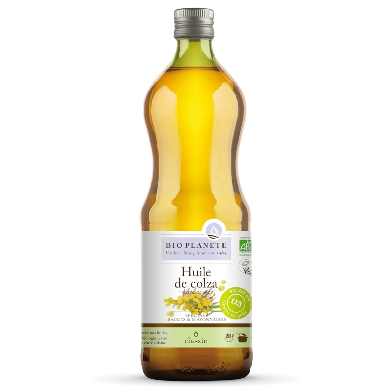 OLEJ RZEPAKOWY BEZWONNY OMEGA-3 BIO 1 L - BIO PLANETE