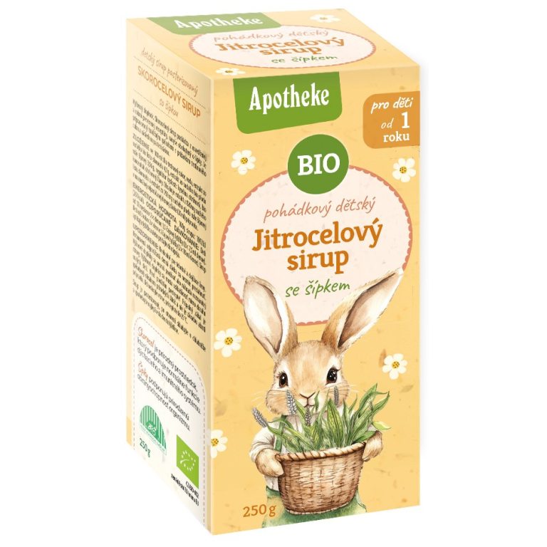 SYROP DLA DZIECI Z BABKI LANCETOWATEJ I DZIKIEJ RÓŻY OD 1 ROKU ŻYCIA BIO 250 g - APOTHEKE