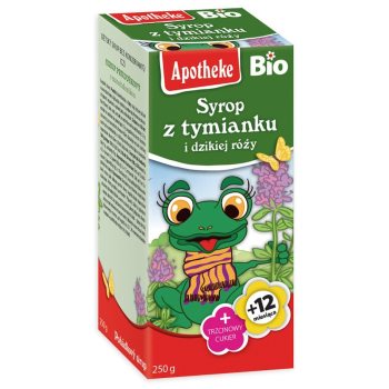 SYROP DLA DZIECI Z TYMIANKU I DZIKIEJ RÓŻY OD 1 ROKU BIO 250 g - APOTHEKE