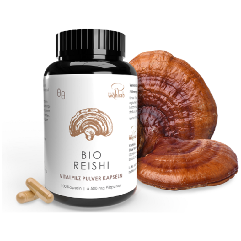 GRZYBY REISHI BIO (500 mg) 100 KAPSUŁEK - PILZE WOHLRAB