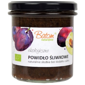 POWIDŁA ŚLIWKOWE BEZ DODATKU CUKRÓW BIO 340 g - BATOM