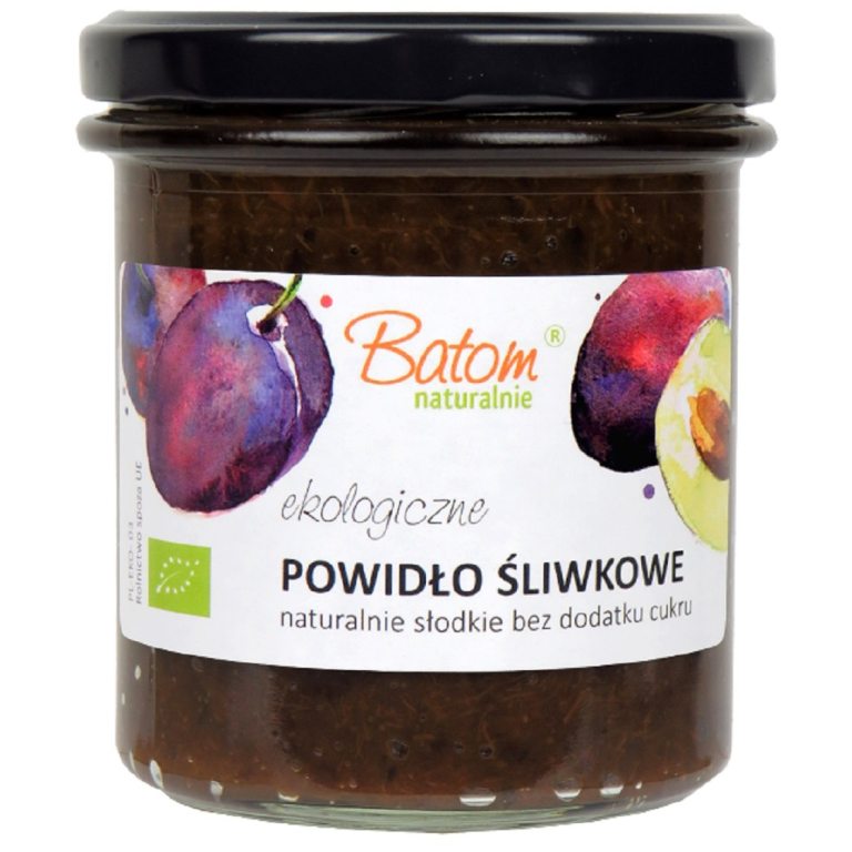 POWIDŁA ŚLIWKOWE BEZ DODATKU CUKRÓW BIO 340 g - BATOM
