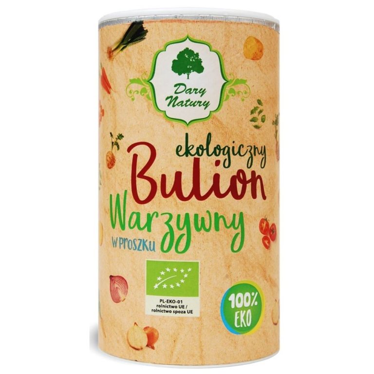 BULION WARZYWNY W PROSZKU BIO 200 g - DARY NATURY