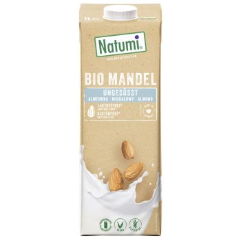 NAPÓJ MIGDAŁOWY BEZ DODATKU CUKRÓW BEZGLUTENOWY BIO 1 L - NATUMI
