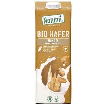 NAPÓJ OWSIANO - MIGDAŁOWY BEZ DODATKU CUKRÓW BIO 1 L - NATUMI