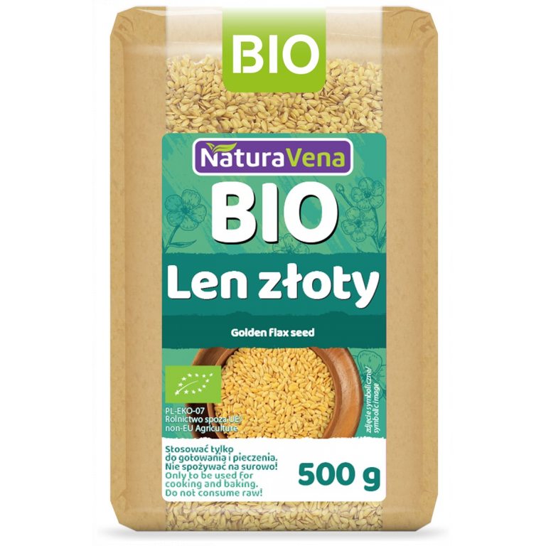 LEN ZŁOTY BIO 500 g - NATURAVENA